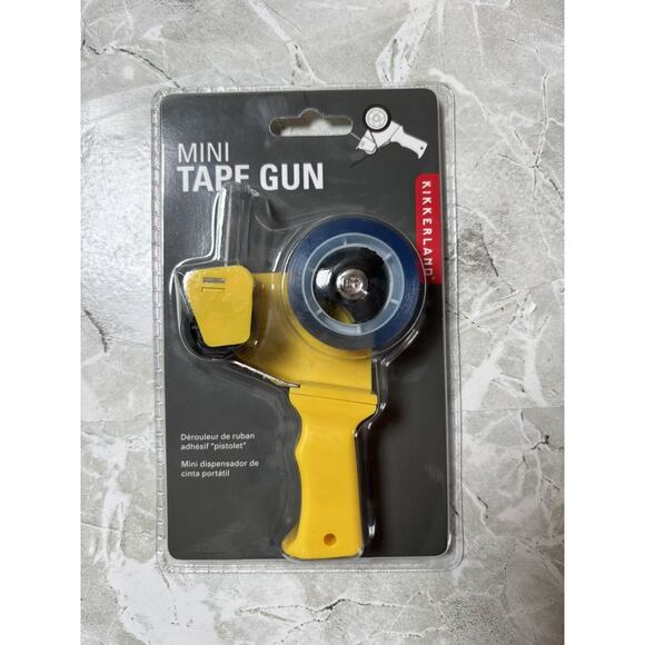 Kikkerland Mini Tape Gun & Neon Invisible Tape New In Package - Picture 1 of 3